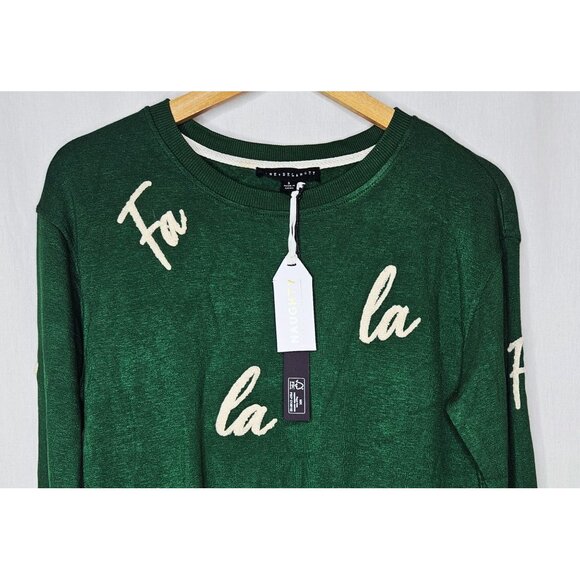 Jane & Delancey Green Fa La La Pullover Sweater Size Small - Picture 6 of 8
